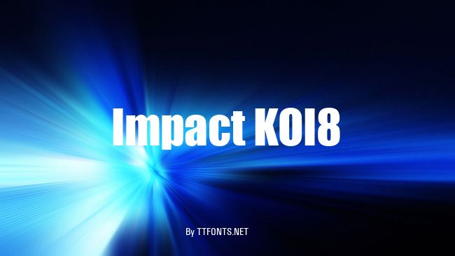 Impact KOI8 example